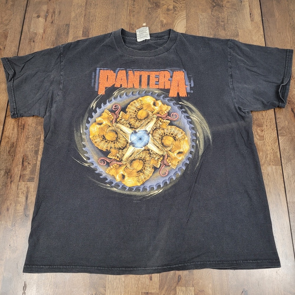 Vintage 2000 PANTERA Reinventing The Steel Tour Band Tee XL Tultex Buzzsaw